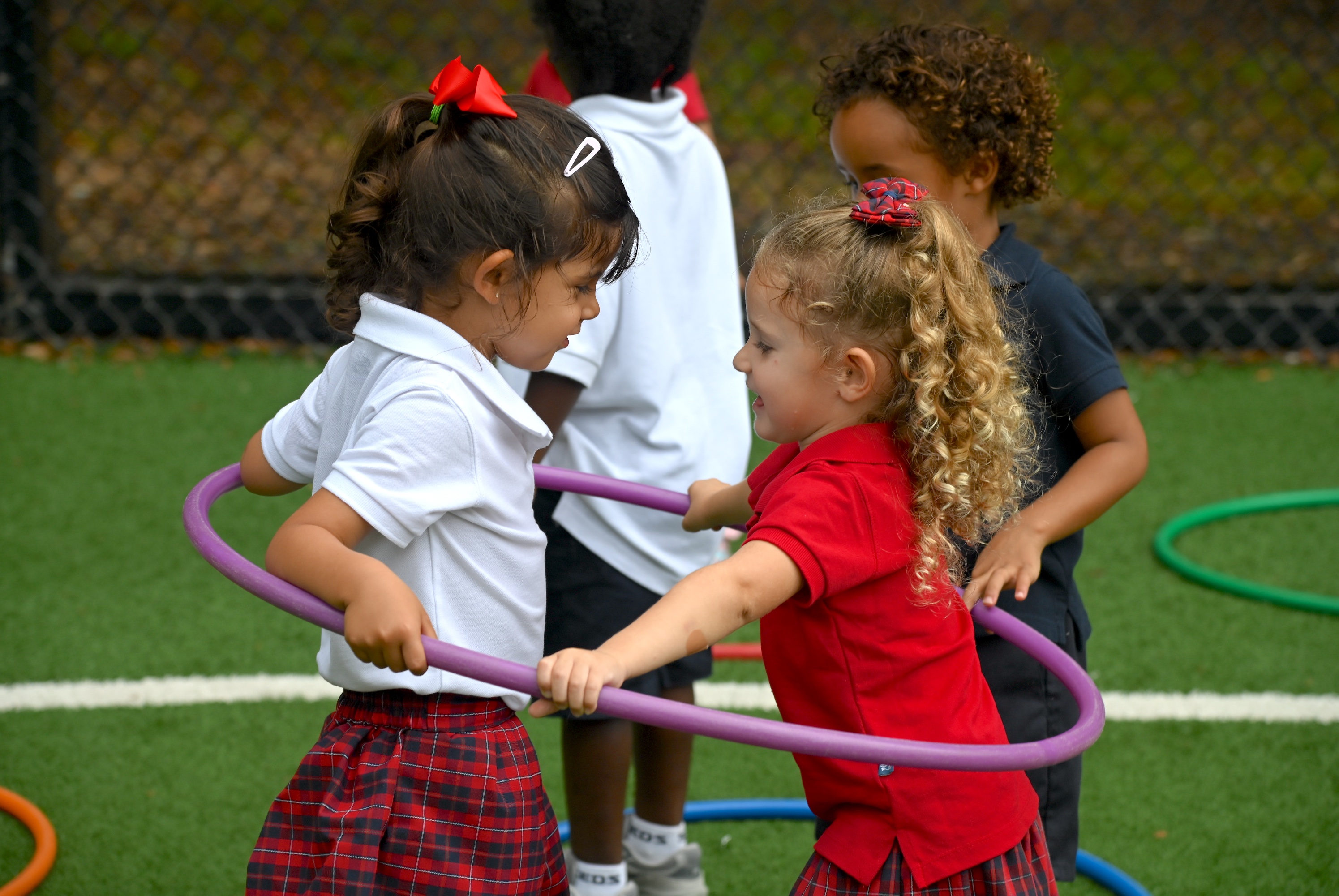 St. Stephen’s students playing together outdoors
